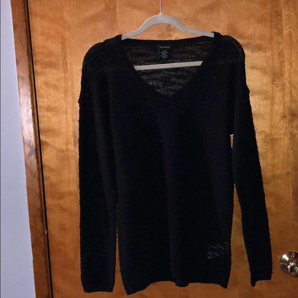Black long sleeve sweater